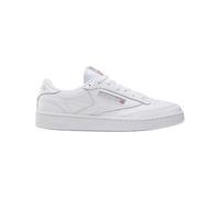 Reebok - Sneakers basses en cuir - Club C 85 Intense White Sheer Grey pour Homme en Cuir - Taille 40,5 - Blanc Blanc 40,5
