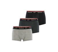 Reebok Sous-vêtements de sport 'Redgrave' gris foncé / gris chiné / rouge / noir, Taille S