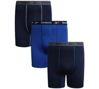 Reebok Sous-vêtements pour homme - Big & Tall Performance Boxer Slip (lot de 3), Bleu maritime/Surf the Web/Bleu, XX-Large