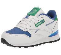 Reebok Step N Flash en cuir classique unisexe pour enfant, Blanc/bleu vecteur, 2.5 Little Kid