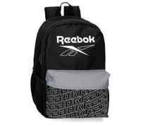Reebok Stockton Sac à Dos Double Compartiment Adaptable Ordinateur Portable 15,6 Pouces Noir 31x44x15 cm Polyester 20,46L by Joumma Bags