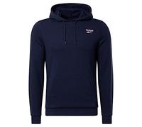 Reebok Logo sur la Poitrine Gauche Sweatshirt à Capuche, Vector Navy, XS Homme