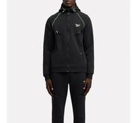Reebok - Sweat à capuche zippé intégral Sport Street Piping Spacer, Black, Taille: M