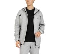 Reebok Sweat-Shirt à Capuche zippé pour Homme, Gris marbré, L