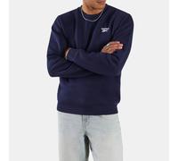 Reebok - Sweat-shirt à col rond en polaire avec petit logo ID, Vector Navy, Taille: 3XL