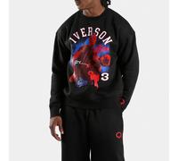 Reebok - Sweat-shirt graphique pour homme Allen Iverson en molleton brossé à coupe décontractée, BLACK, Taille: L