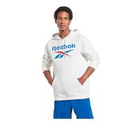 Reebok Sweat-Shirt Homme Big Stacked Logo Blanc, L, Blanc, L