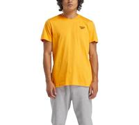 Reebok Identity Small Logo Tee T-Shirt, Electric Amber, L Men's