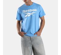 Reebok - T-shirt col rond avec grand logo, Homme, Peri Blue, Taille: M
