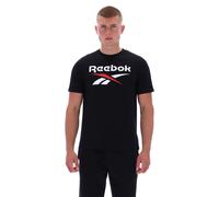 Reebok - T-shirt homme avec logo bicolore ID, Black, Taille: M