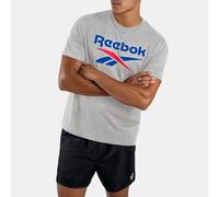 Reebok - T-shirt homme avec logo bicolore ID, Homme, Light Grey Marl, Taille: M