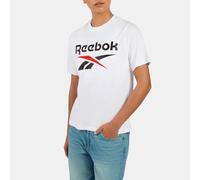 Reebok - T-shirt pour femme avec logo bicolore ID 2, White, Taille: XS