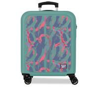 Reebok Tacoma Vert Turquoise Valise Cabine 40x55x20 cm Rigide ABS Serrure à Combinaison Intégrée 37L 2.6kg 4 Doubles Roues Bagage à Main par Joumma Bags