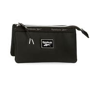 Reebok Tina Trousse De Toilette Trois Compartiments Noir 17,5x9,5x2 cms Cuir Synthétique