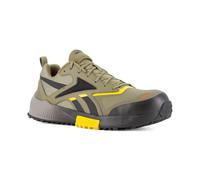Reebok Travail Lavante Trail 2 Travail Composite Toe Hommes Oxford, Vert Kaki/Noir/Jaune, 9.5