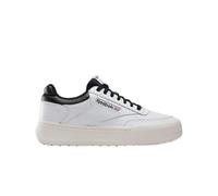 Reebok Unisex's Club C Megacourt Tennis Shoes, White Chalk Black, 43 EU