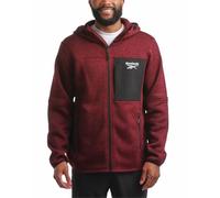 Reebok Veste chandail pour homme - Doublure en polaire - Vêtement d'extérieur isolé résistant aux intempéries - Vestes de chandail confortables pour homme (tailles : M-XXL), bordeaux, X-Large