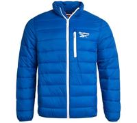 Reebok Veste d'hiver pour homme - Manteau d'hiver matelassé coupe-vent et imperméable - Veste matelassée légère et isolante pour homme, Bleu vecteur, Large