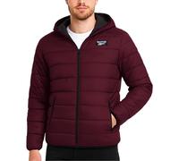 Reebok Veste pour homme - Manteau matelassé léger à capuche - Veste d'hiver chaude et isolante pour homme (S à 4X), Bordeaux classique, Medium