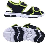 Reebok Wave Glider III Sandale de Sport, Vector Navy/Acid Yellow/FTWR White, 27.5 EU