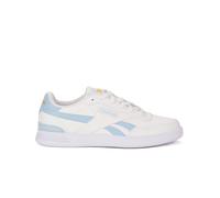 Reebok Femme Court Advance Clip Sneaker, Chalk/SOFTBLUE/FIERCEGOLD, 38.5 EU