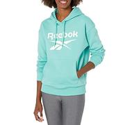 Reebok Women's Regular Big Hoodie, Semi Classic Teal/White Logo, X-Small