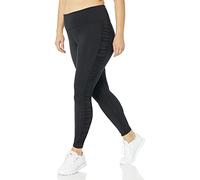 Reebok Women's Standard Lux High-Rise Leggings, Black/Ruched, X-Small