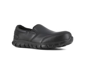 Reebok Work Men's Sublite Cushion Comp Toe Comfort Slip-on A Black - 15 Medium