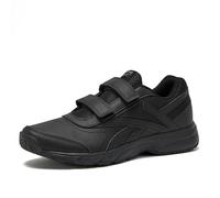 Reebok Work N Cushion Black Non Slip Work Men Shoes, Hook and Loop Mens Walking Shoes, Cold Grey/Black, 10.5 US