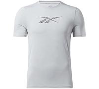 Reebok Workout Ready Short Sleeve T-Shirts, Pure Grey 3, XL Homme