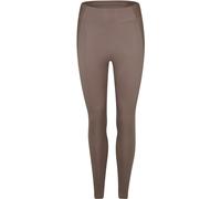 Reebok Yoga High-Waisted Performance Rib Leggings Womens Taupe 4-6 Female