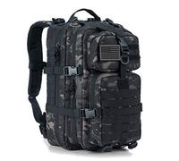REEBOW TACTICAL Sac à Dos Tactique Militaire Armée Petite 3 Day Assault Pack Molle Bug Out Sac à Dos à Dos, Black Multicam