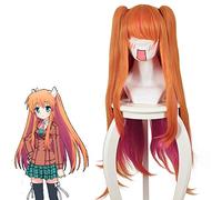 Réécrire Ohtori Chihaya Cosplay perruque 100 cm de Long droite Orange violet mélange cheveux synthétiques Anime Costume perruques + casquette de perruque 420B