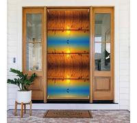 Reeds By The River Housse de porte décorative parfaite pour les décorations de Noël intérieures et extérieures