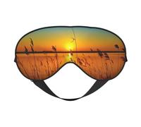 Reeds by The River Masque de sommeil pour homme et femme avec sangle réglable facile pour les voyages