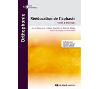 Rééducation de l'aphasie: Fiches d'exercices
