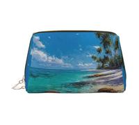 Reef Beach Sac de maquillage en cuir synthétique avec dragonne pour femme, doré, Taille unique