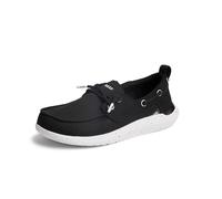 REEF Chaussures bateau Swellsole Pier pour homme, Maille filetée noire, 10.5