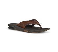 Reef Cuir Fanning Sandales - Marron Foncé
