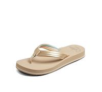 Reef Tongs Femme Cushion Breeze - Semelle rembourrée ultra douce, soutien voûte plantaire - 40 EU