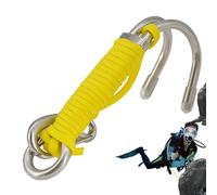 Reef Drift Hook - Acier Inoxydable 316, Corde De Parachute, Résistant À La Rouille | Boucle Flash, Accessoire De Sécurité Pour La Plongée Souterraine, L'exploration Des Récifs, Les Voyages Sous-marins