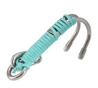 Reef Drift Hook - Crochet de plongée à double tête en acier inoxydable 316 de 135 mm avec corde de sécurité | Crochets doubles résistants à l'eau de mer pour la plongée en grotte | Équipement de