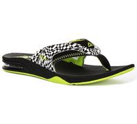 Reef Fanning T Post Tongs Pour Hommes En Noir Et Blanc UK 7 - 12