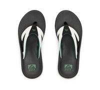 Reef Fanning + Tongs Pour Hommes Blanc/Noir/Vert NEUF