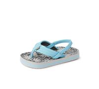 REEF Little Ahi Tongs de plage unisexes pour enfant, semelle intérieure rembourrée douce, adaptée à l'eau, sangle arrière, Paume bleu clair, 11 Little Kid