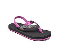 REEF Little Cushion Sassy, Tongs Fille, Multicolore (Black/Orchid), 31/32 EU (12/13)
