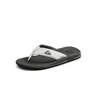 REEF Phantoms Tongs de plage pour homme, résistantes à l'eau, semelle intérieure moulée douce et offrant un bon maintien, gris/blanc, 45 EU