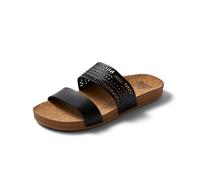 REEF Sandale pour femme, Cushion Vista Perf, Black Tan, 40 EU