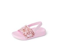 REEF Sandales à enfiler pour tout-petit/petit enfant, légères et respectueuses de l'eau, sangle arrière, Motif floral moderne rose, 6 Toddler