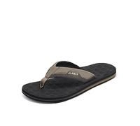 Reef Homme The Ripper Flip-Flop, Black/Tan, 44 EU